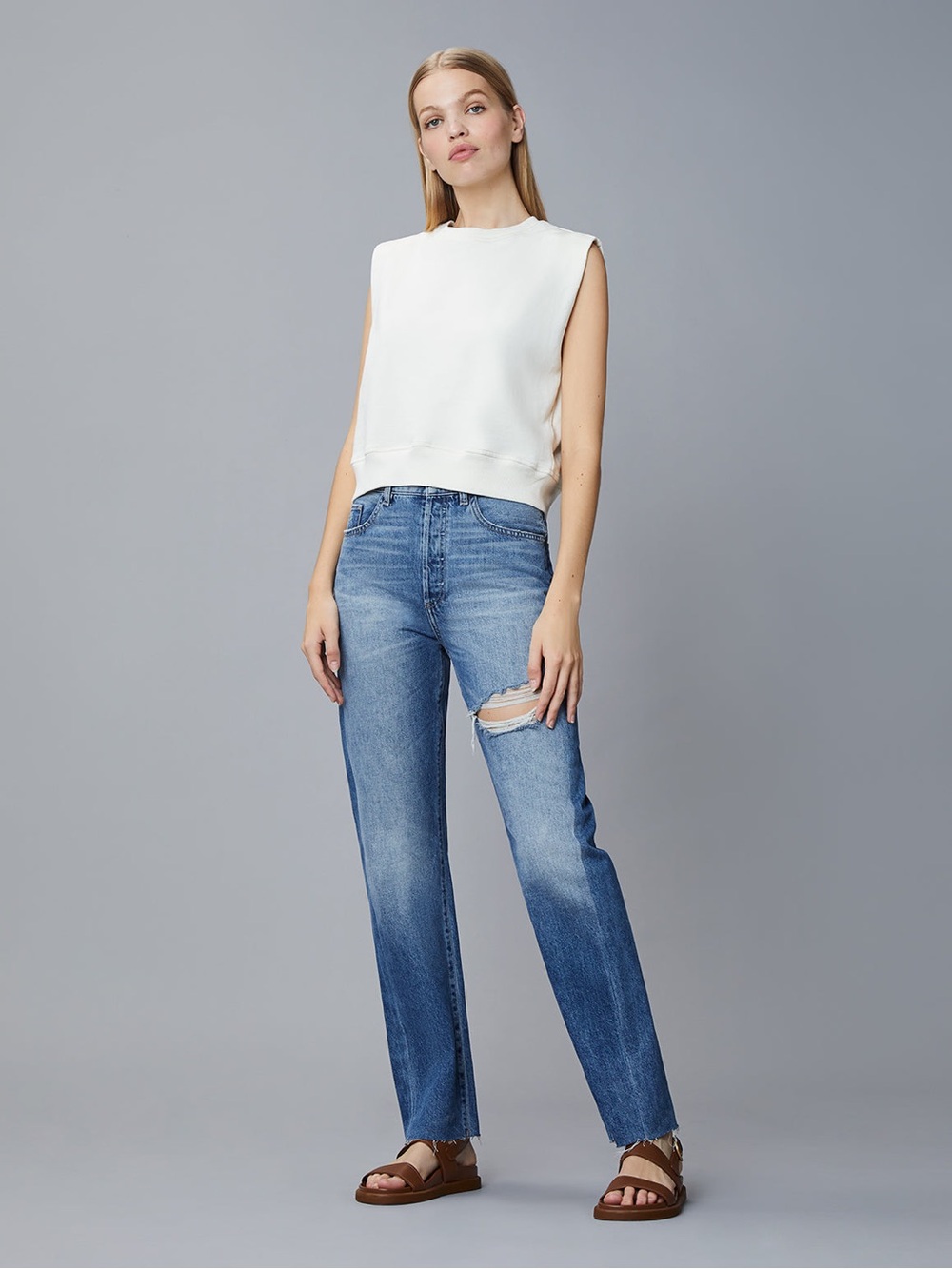DL1961 Women’s Emilie Straight 31” Ultra High Rise Vintage Jeans